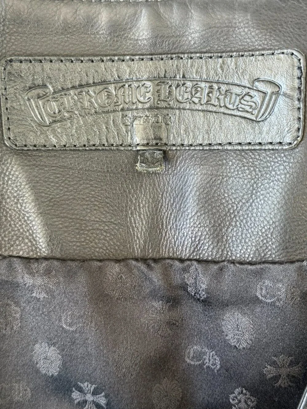 Chrome Hearts Black Leather Vest